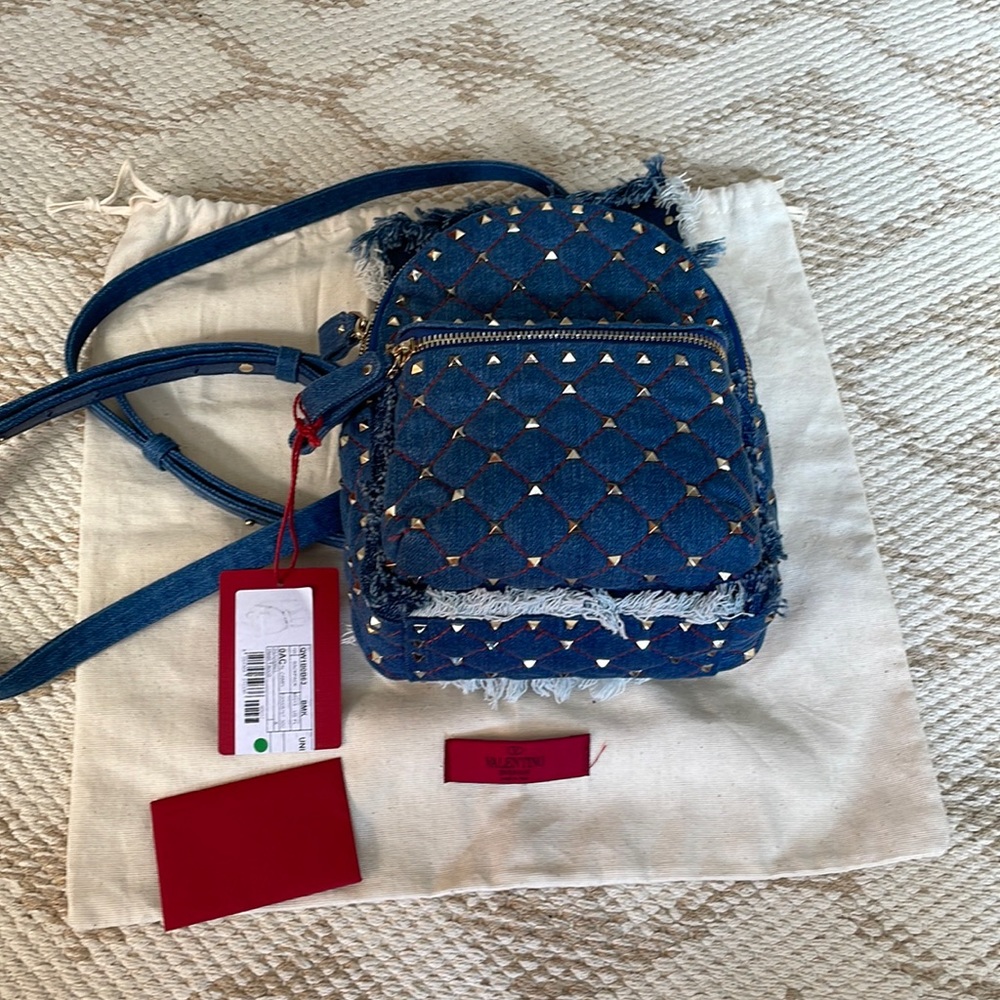 Valentino Garavani denim backpack small